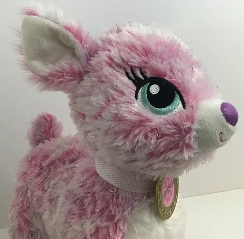 Build a Bear Plush Pink Merry Mission Twinkle Reindeer Medallion 14” - Picture 8 of 11