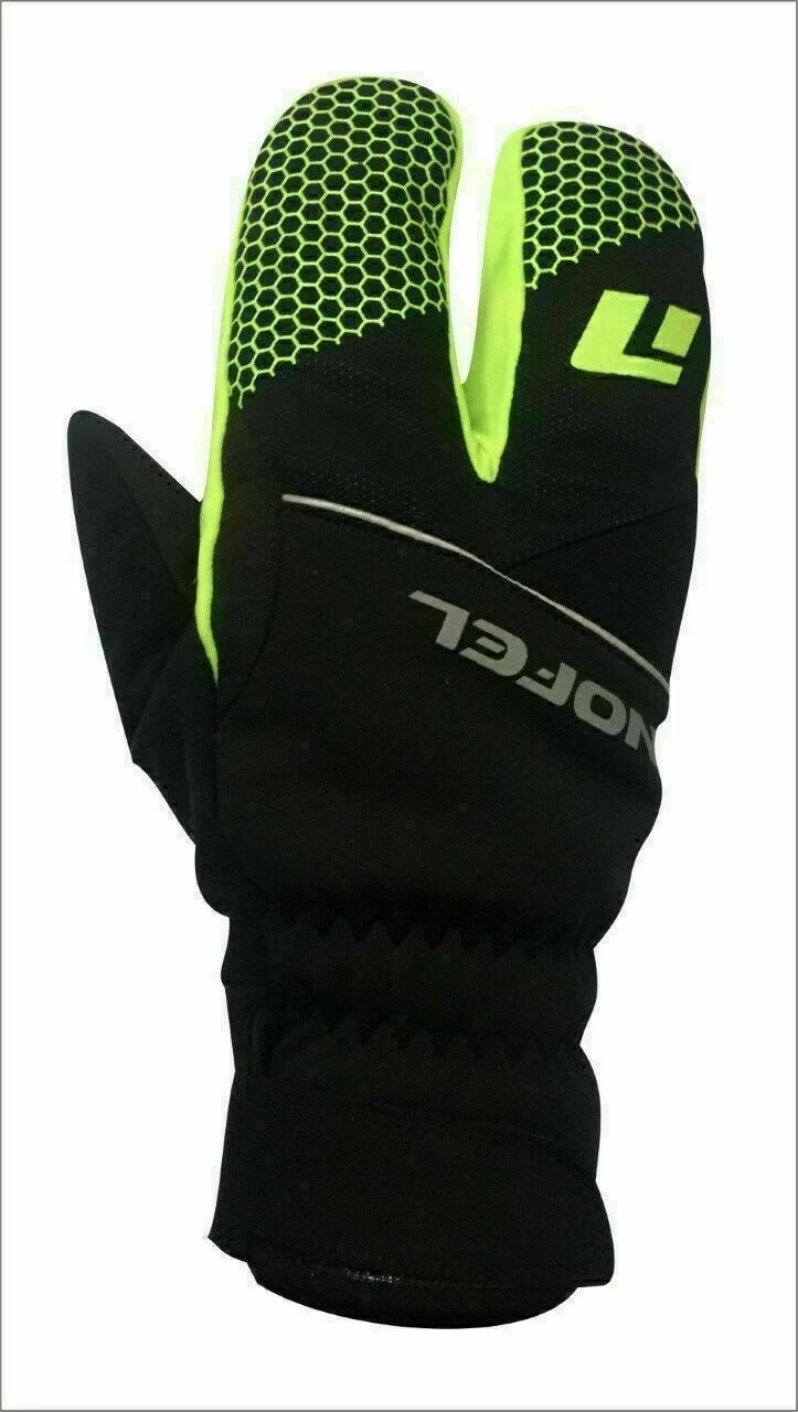 Winter Cycling Insulated Gloves Black, Yellow