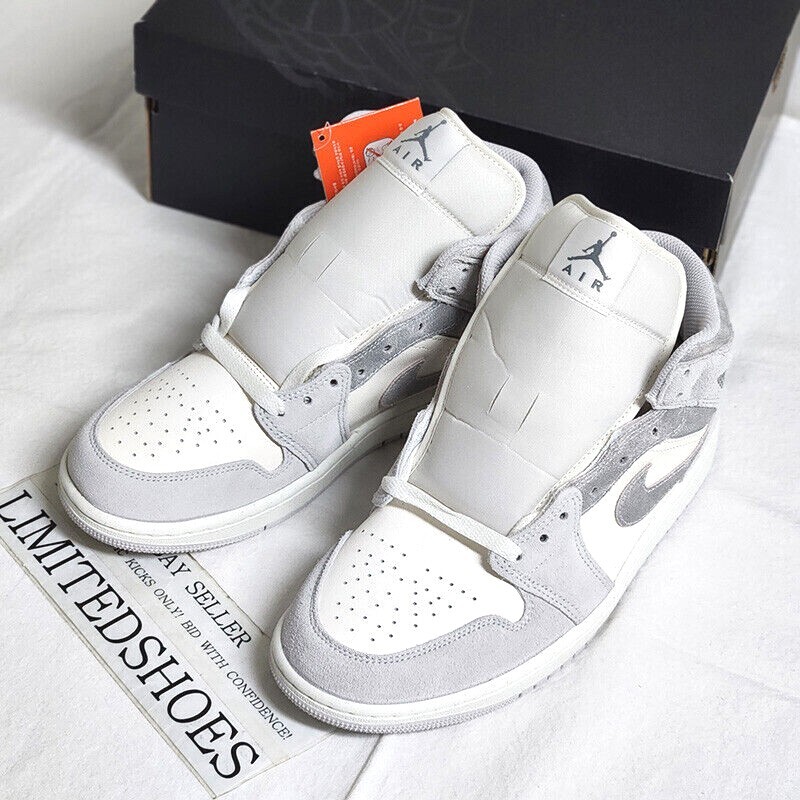 2024 Nike Air Jordan 1 Mid Neutral Grey Sail Smoke Grey