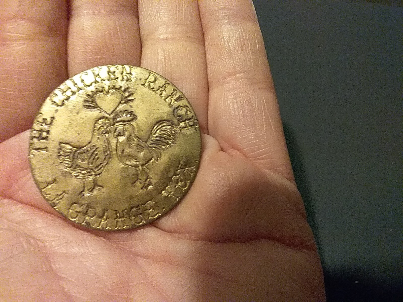 THE CHICKEN RANCH LA GRANGE TEX. WHORE HOUSE TOKEN GOOD FOR 3 ALL