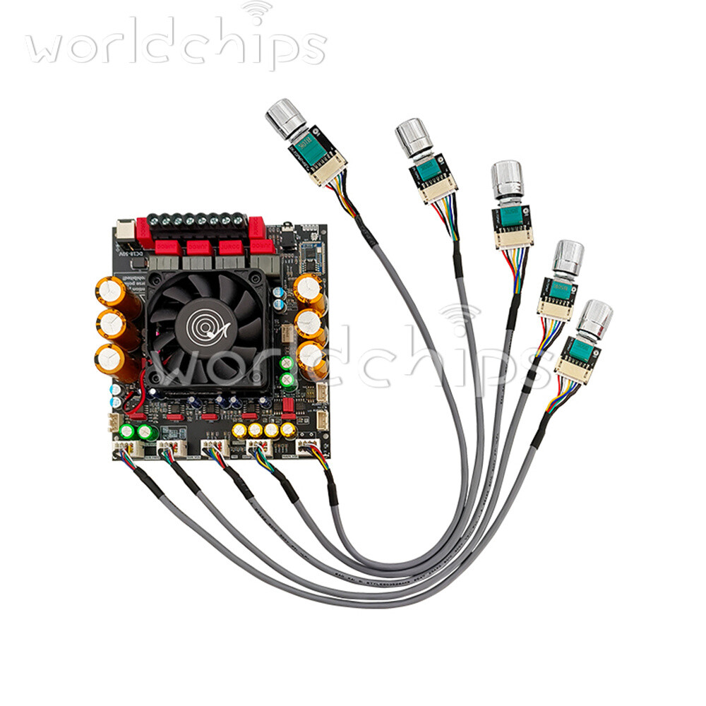 ZK-APTX3 2x300W+600W TPA3255 Bluetooth Power Amplifier Board 2.1CH