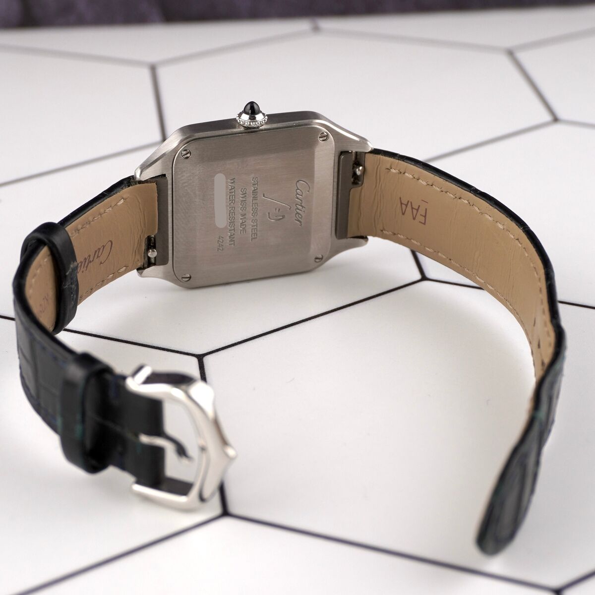 Cartier Santos Dumont 27.5mm Small Steel Ladies Watch 4242 Cartier Santos Dumont 27.5mm Small Steel Ladies Watch 4242