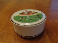 VILLEROY & BOCH DESIGN NAIF PORCELAIN CANDY TRINKET BOX SIGNED LAPLAU