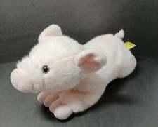 Aurora MIYONI Pink Pig Piglet 12" Plush Stuffed Farm Barnyard Animal Lovey Toy