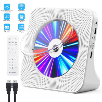 Bluetooth MP3 CD Player Lautsprecher HiFi Bass Musik Spieler FM Radio Stereo
