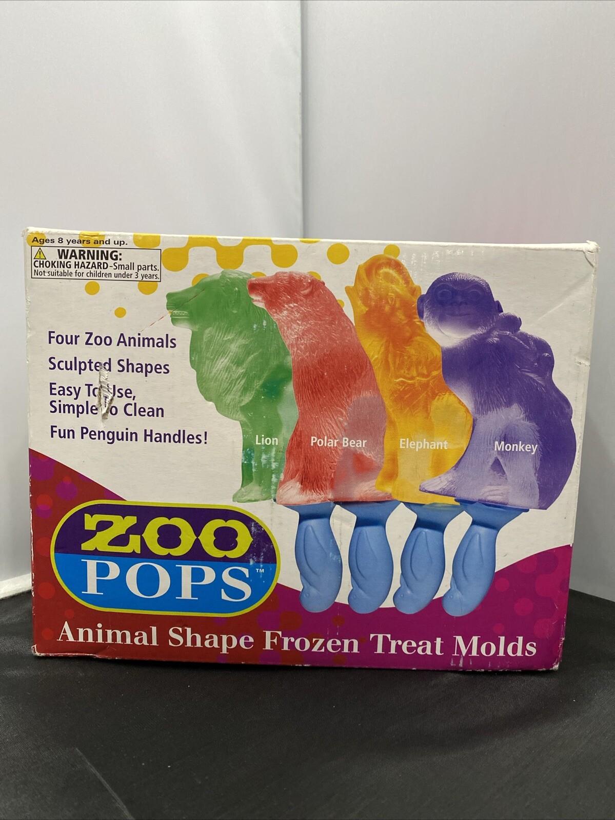 Zoo Pops Animal Shape Frozen Treat Molds Set Of Four Hog Wild Idea Kitchen NEW