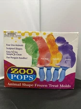 Zoo Pops Animal Shape Frozen Treat Molds Set Of Four Hog Wild Idea Kitchen NEW