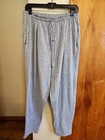 Women's CGE size 20A (avg) light grey lounge pants elastic waist w drawstring — photo 1