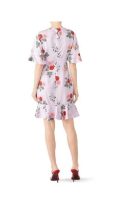 Keepsake the Label Pretty One Lilac Floral Ruched Mini Dress Size- S Retail  $185