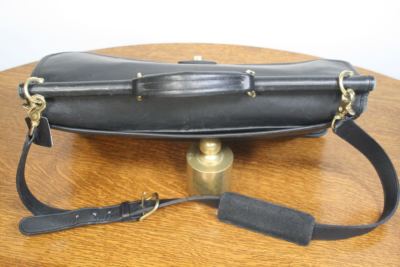 Vintage COACH Beekman Black Leather Briefcase. Natural Glove