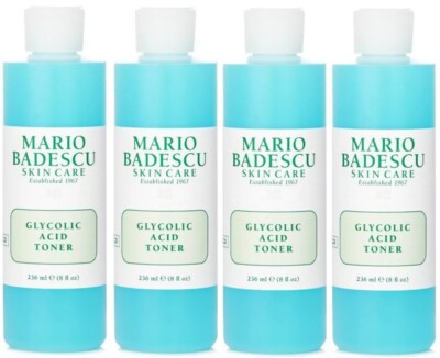 Mario Badescu Glycolic Acid Toner For Combination Dry Skin Types 8oz Lot Of 4