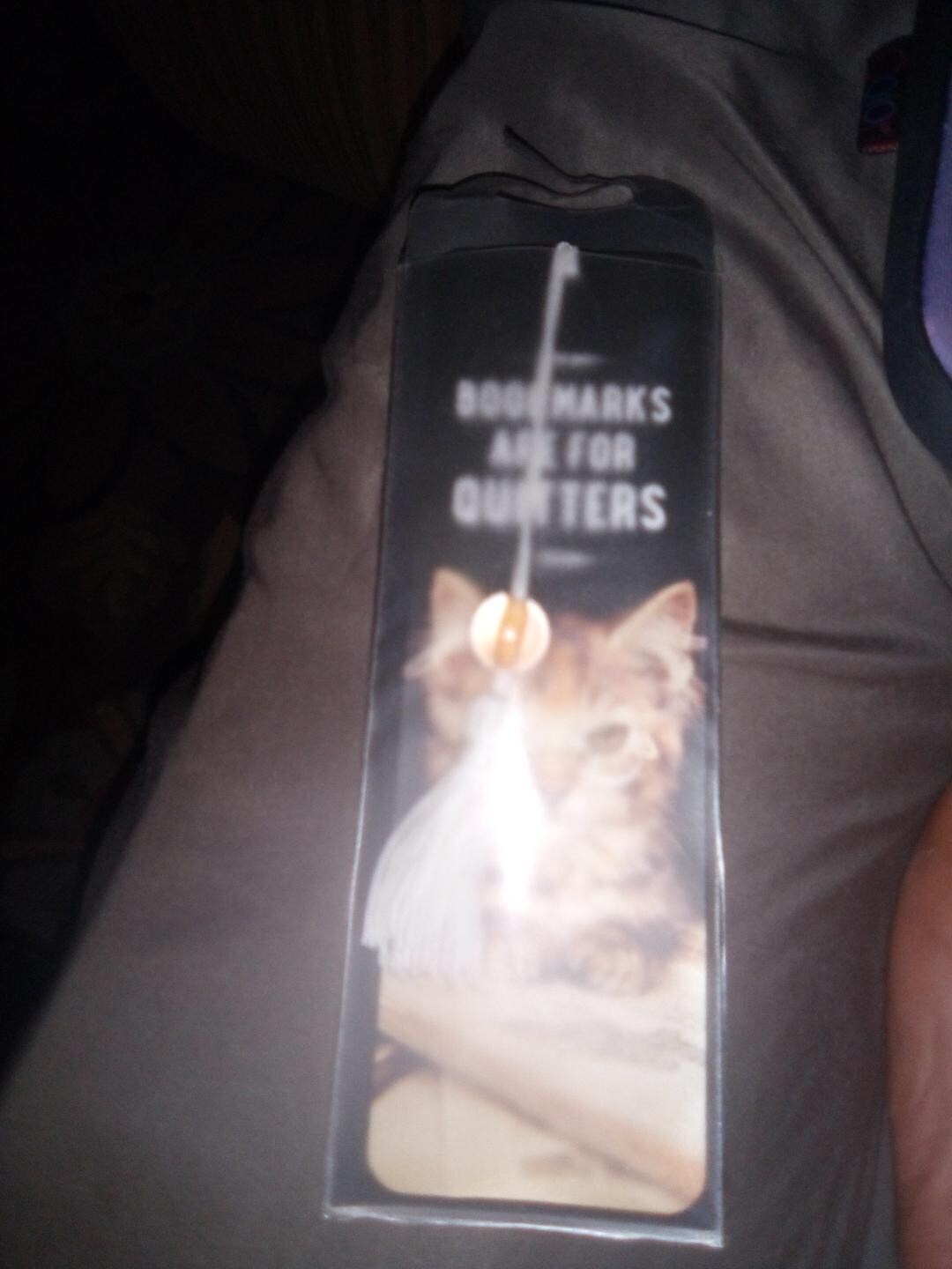 Bookmarks Are for Quitters Beaded Bookmark by Inc. Peter Pauper Press