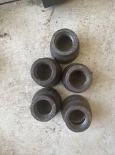 1-1/4 in. x 1/2 in. Black Iron Pipe Reducer Coupling Lot Of 5