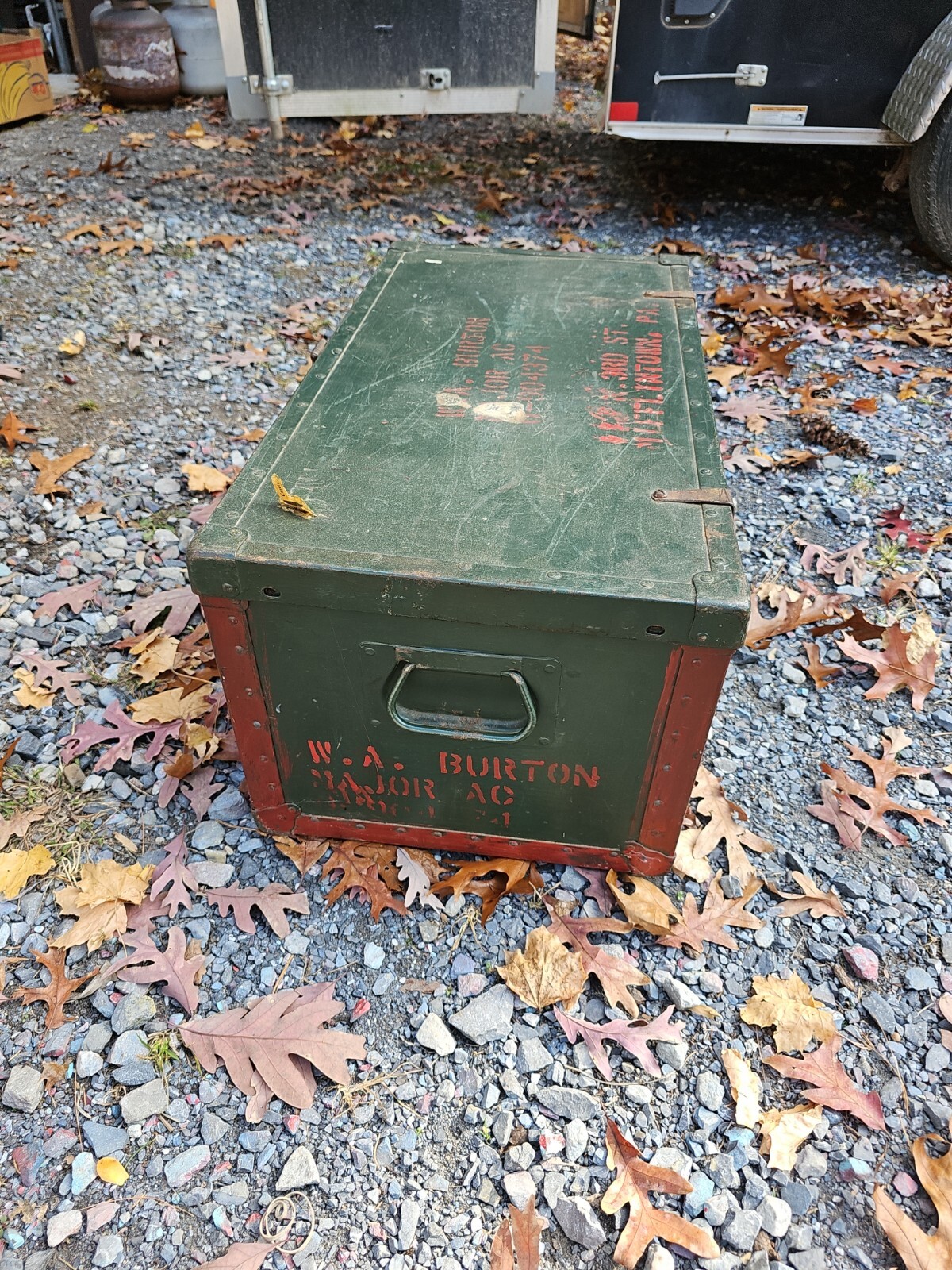 Vintage Military FOOT LOCKER us army chest storage trunk Vietnam eBay