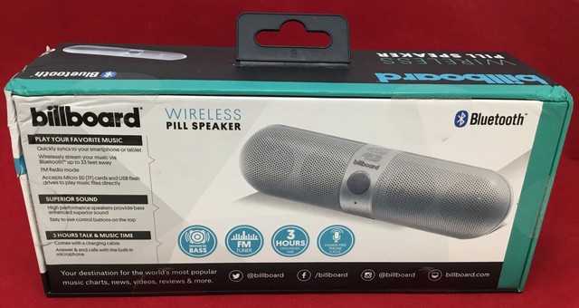 billboard wireless speaker pill