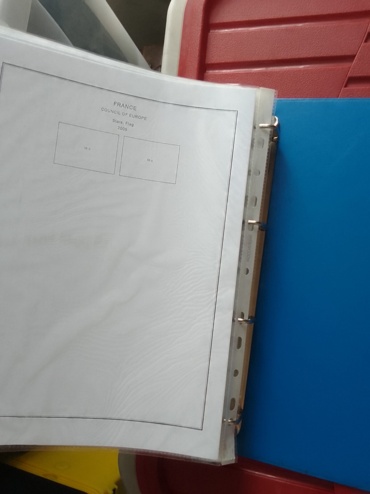 France 1990/2005 empty Stamp Album All Pages In ring Binder, In Poly