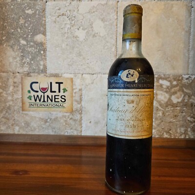 1958 Chateau d'Yquem Sauternes wine [V-94pts]