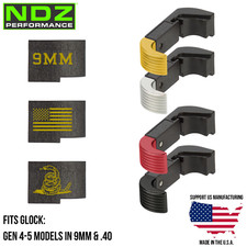 NDZ Glock Gen 4/5 17 19 22 45 Extended Magazine Release Modular Aluminum Polymer