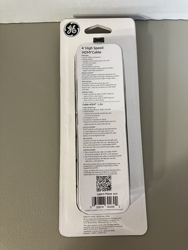 Cable GE Alta Velocidad 4 pies HDMI a HDMI - Imagen 2 de 4