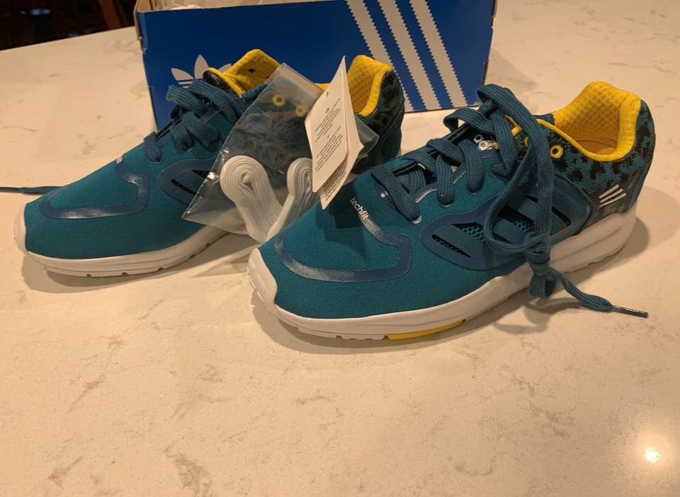 Adidas Originales Zapatilla Hombre Tech Super 3.0 Surf Azul Gasolina/Amarillo Talla 8 Foto 4 de 4