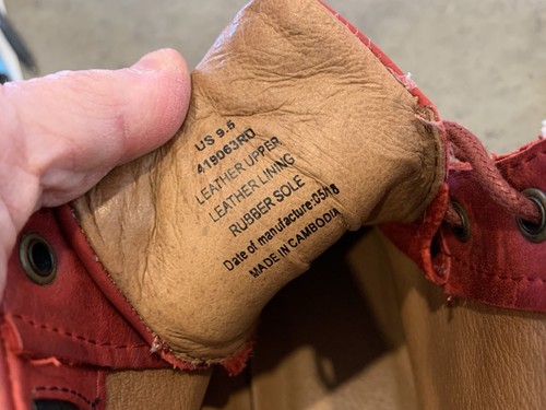 Botas Chukka Impermeables Kodiak para Mujer Talla 9.5 Cuero Rojo Con Cordones Usadas en Excelente Condición - Imagen 5 de 11