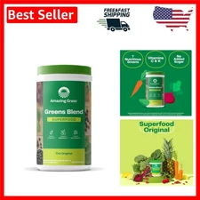 Delicious Super Greens Powder with Digestive Enzymes & Probiotics - 60 Servings