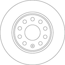 2x Bremsscheibe TRW DF6952 für VW SEAT A11 SKODA AUDI ROC Q2 GAB D11 TSI TDI SCR