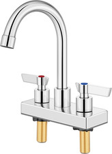 Bar Sink Faucet,4-Inch Centerset,5.7-Inch-High Spout,Polished Chrome For Comme
