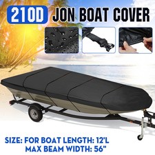 12FT 210D Jon Boat Cover Remplacement Remorquable À Long Terme Convient