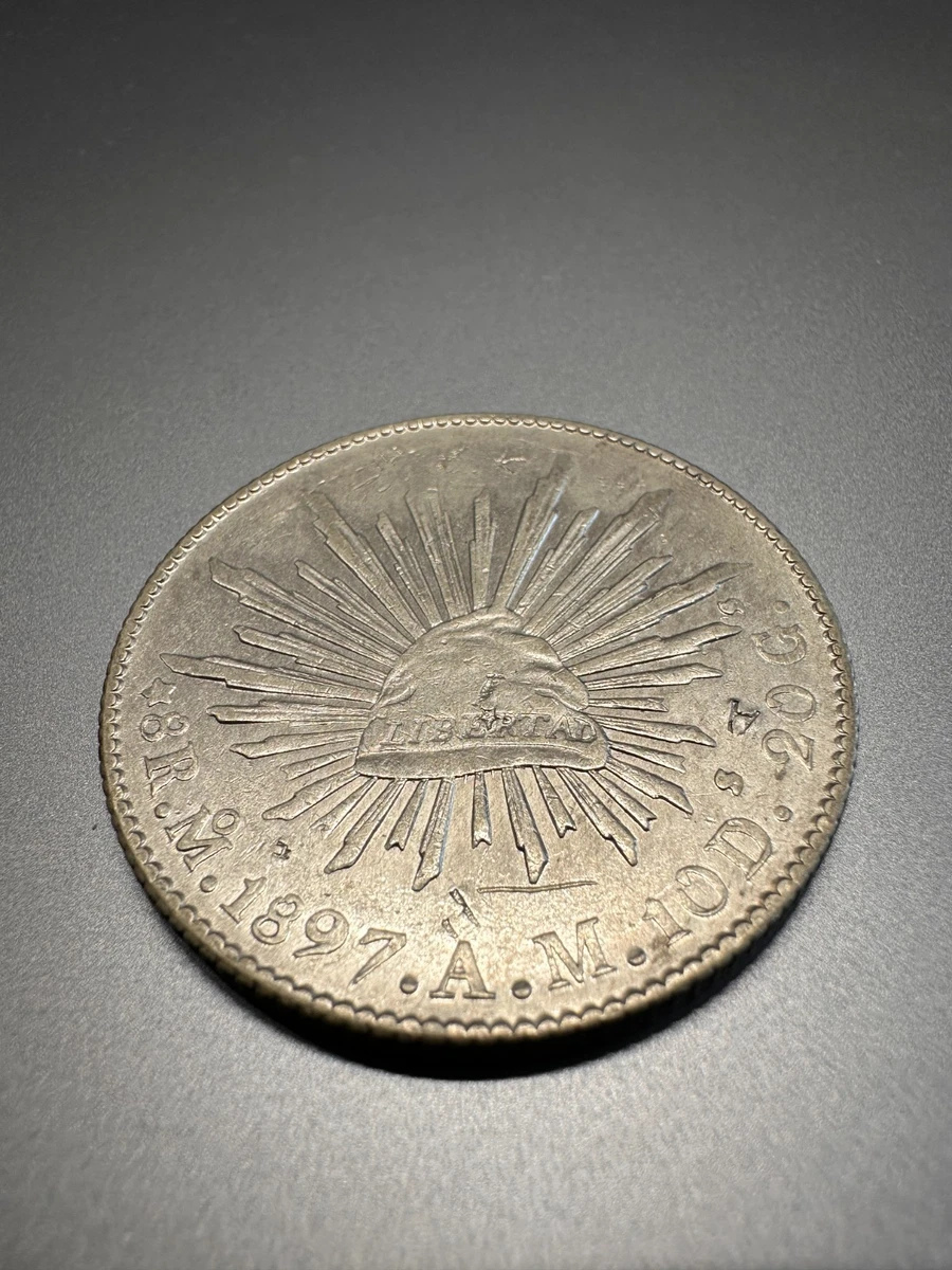 Silver 1897 Year Second Republic of Mexico Coins (1867-1905