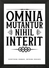 Omnia Mutantur Nihil Interit Framed Wall Art Poster Canvas Print Picture