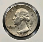 1964-D 90% Silver Washington Quarter US Mint Denver