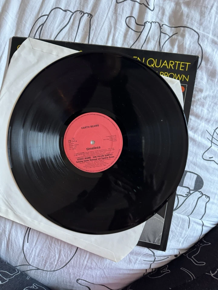 George Adams Don Pullen Quartet – Earth Beams – Timeless SJP 147 1980 VG+ Foto 3 de 4