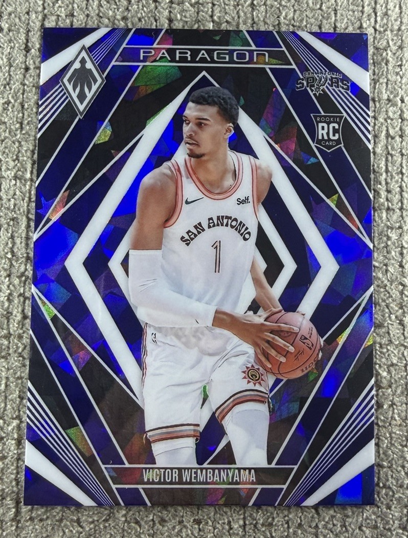 VICTOR WEMBANYAMA 2023 Phoenix PARAGON RC CRACKED ICE BLUE #13 SP Basketball