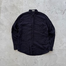 Vintage 90s RARE Gianni Versace Button Ups Shirt Made In Italy Size 50 Black