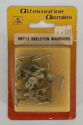 Alternative Armies-Vintage Miniatures Sealed Package NOS Skeleton Warriors VNT13