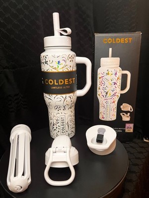 Last One Rare Coldest 36oz  SNOWSTORM FLORAL  Water Bottle Limited Edition
