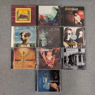 90s Alternative Rock CD Lot 10pc Alanis Morissette Goo Goo Dolls Nickelback VG+