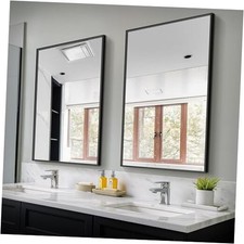 Bathroom Vanity Mirror for Wall, 2 Pack 36" x 24" Metal Framed Rectangular