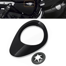 Gloss Black Battery Cover Trim Oil Dipstick Bezel kit for Harley Sportster XL