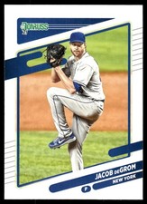 Jacob deGrom 2021 Donruss #150 New York Mets FREE SHIPPING AutographDen