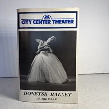 Donetsk Ballet Of The U.S.S.R. City Center Theater 1989 Playbill