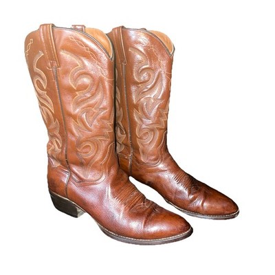 Dan Post Men s Milwaukee Western Cowboy Boots  Size 10.5D Brown Leather