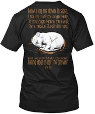 Now I Lay Me Down To Sleep Pit Bull End Bsl T-Shirt Made in USA Size S to 5XL