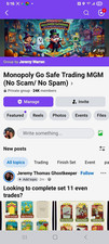 Monopoly Go Safe Trading MGM Facebook Group Screenshots Social Network Site