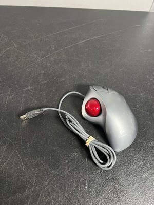 Logitech T-BB18 Trackman Wheel USB Trackball Used Tested Works Great