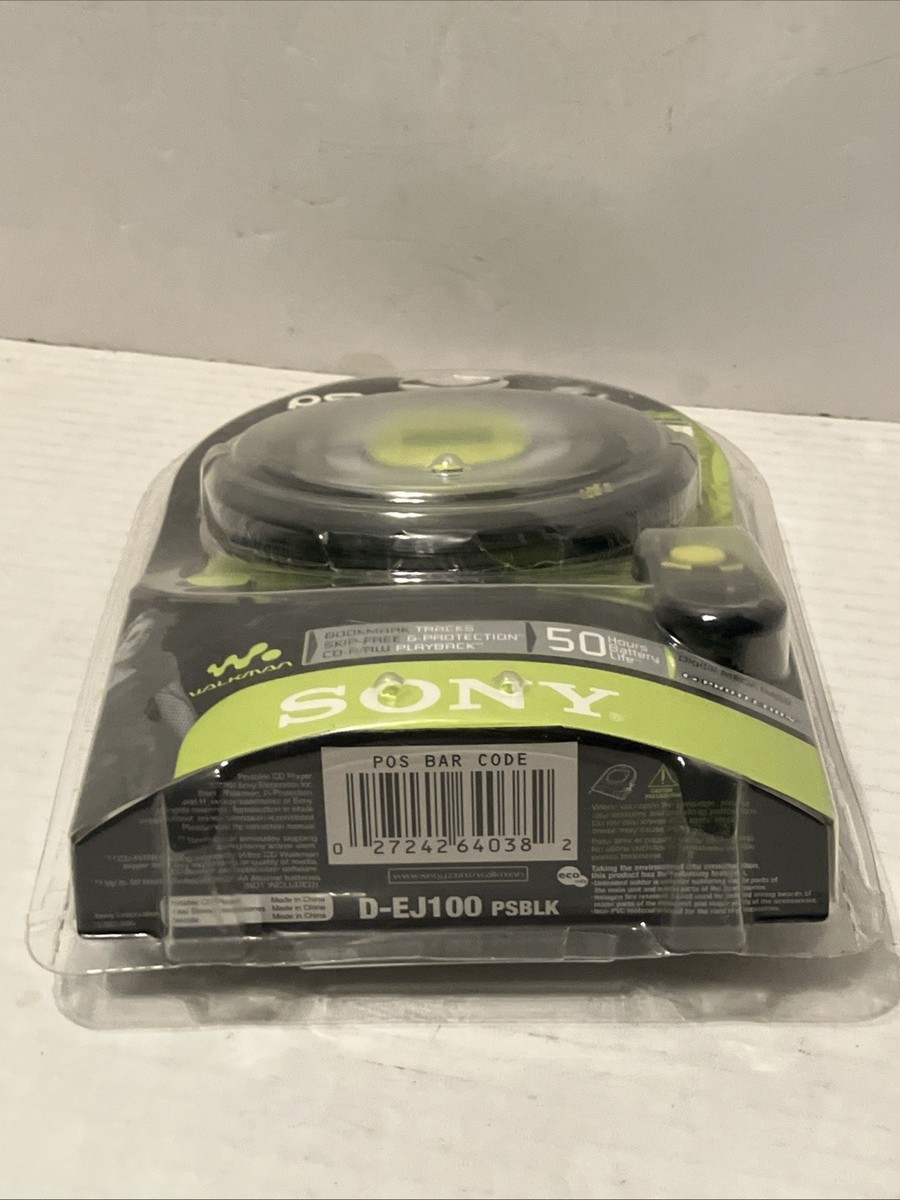 Sony Psyc D-ej100 Walkman Portable CD Player Black Fast for sale