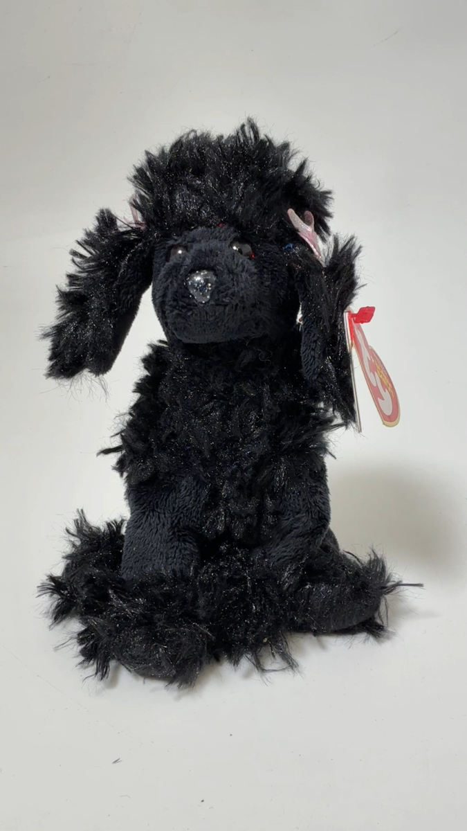 TY Beanie Baby - SHAMPOODLE the Poodle Dog (7 inch) VERY RARE