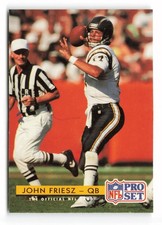 1992 Pro Set John Friesz #309 San Diego Chargers