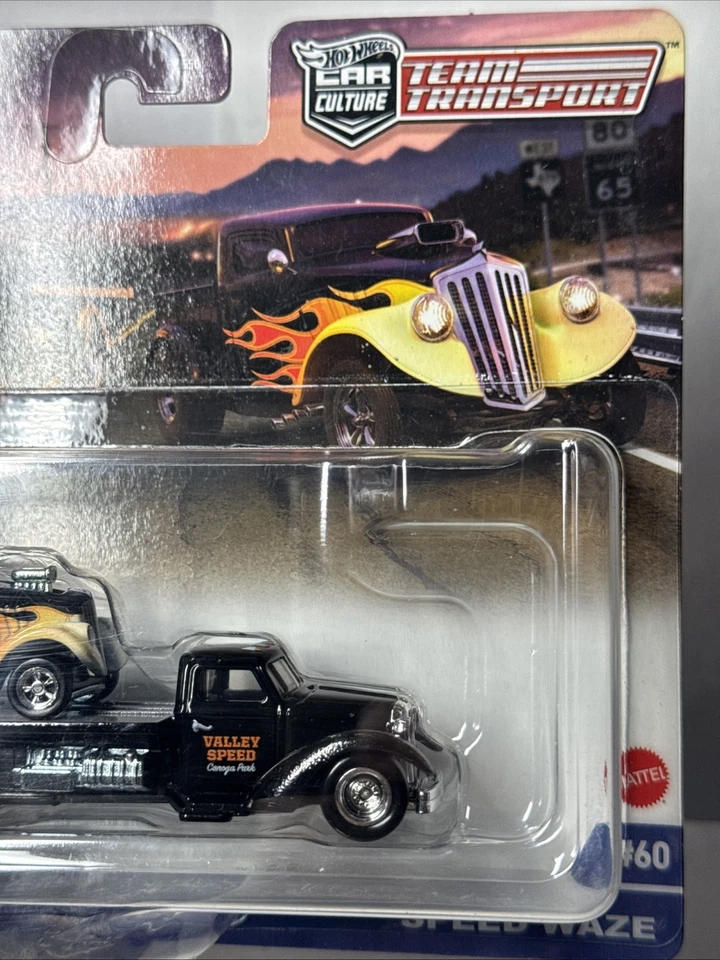 Hotwheels 1/64 🇫🇷Team Transport 33 Willys + Speed Waze #60 - Photo 2/4